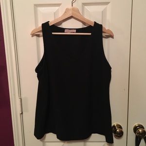 Black Sleeveless Blouse